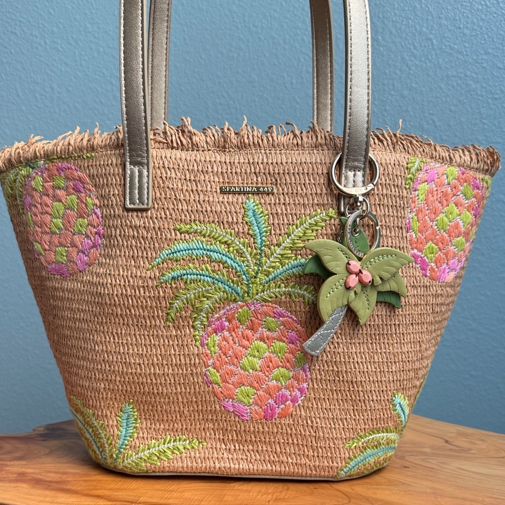 Spartina pineapple bucket tote